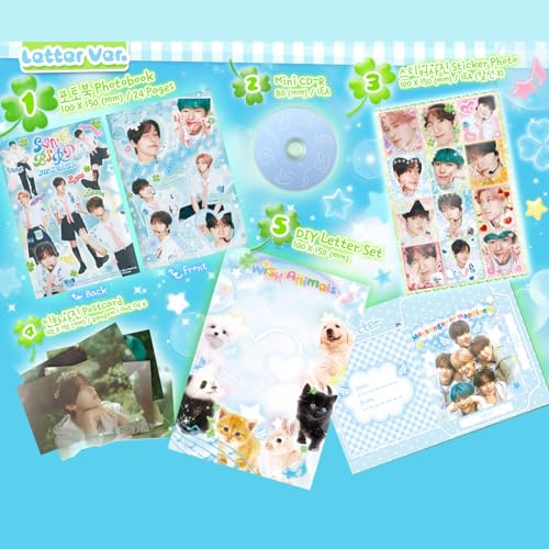 NCT WISH - 2nd Single album Songbird Letter Ver. DIY Letter Set + Photobook + Mini R + Photocard + Gift miniatura 2