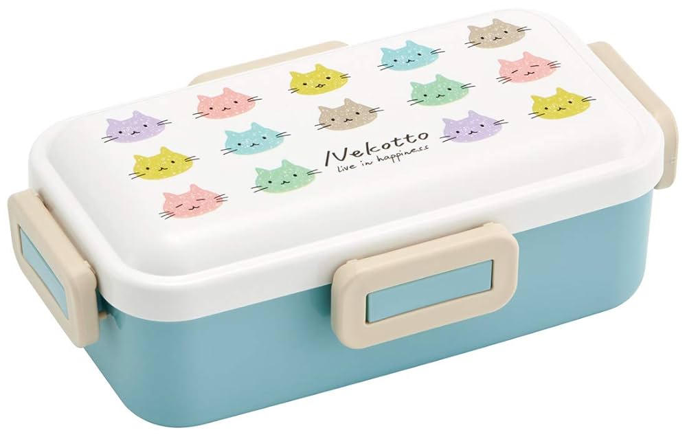 Amazon｜スケーター Ag+ 抗菌 ふんわり盛れる 弁当箱 530ml ねこ
