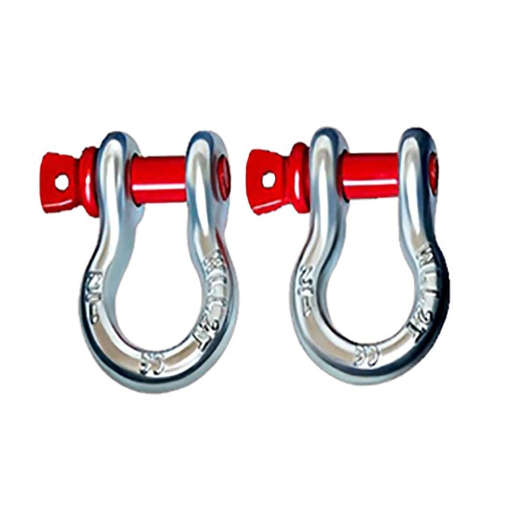 Kit de recuperación con Eslinga de Remolque de Alta Resistencia de 3'' × 35 pies con Capacidad de 55,100 LB: Cuerda de Remolque de Emergencia + grilletes de Anillo en U de Alta Resistencia d