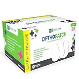 Opthopatch Eye Patches for Infants - Extra Sensitive Adhesive - Plain White - 100 Count + 3 Reward Charts