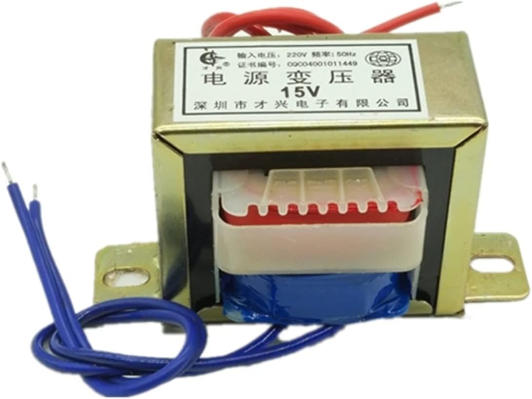 EI35 2W Transformer 220V to 6V9V12V15V18V24V30V36V AC DB-2VA Low Frequency Isolation Audio Transformer(220V Double,AC15V)