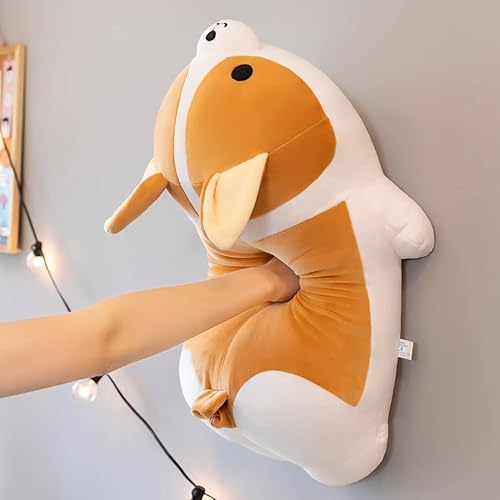 Miniatura 4 de Corgi - Peluche suave de perro Corgi, lindo Shiba Inu Akita, almohada de felpa para niños y niñas (23.6 pulgadas23.6 in)