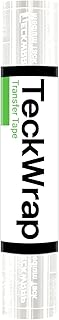 TECKWRAP Clear Transfer Tape for Vinyl -12INCH x 10 FT,White Alignment Grid for Heat Transfer Vinyl, Printable HTV, DIY Decals, Signs, Stickers, Adhesive Vinyl