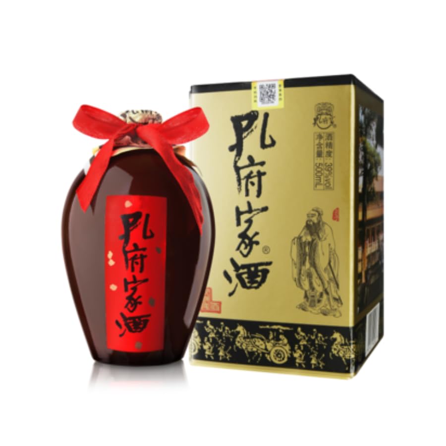 Amazon.co.jp: 孔府家酒（壺）500ml アルコール39度 箱付 中国酒 白酒