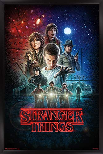 Trends International Netflix Stranger Things - One Sheet Wall Poster, 22.375  x 34 , Black Framed Version
