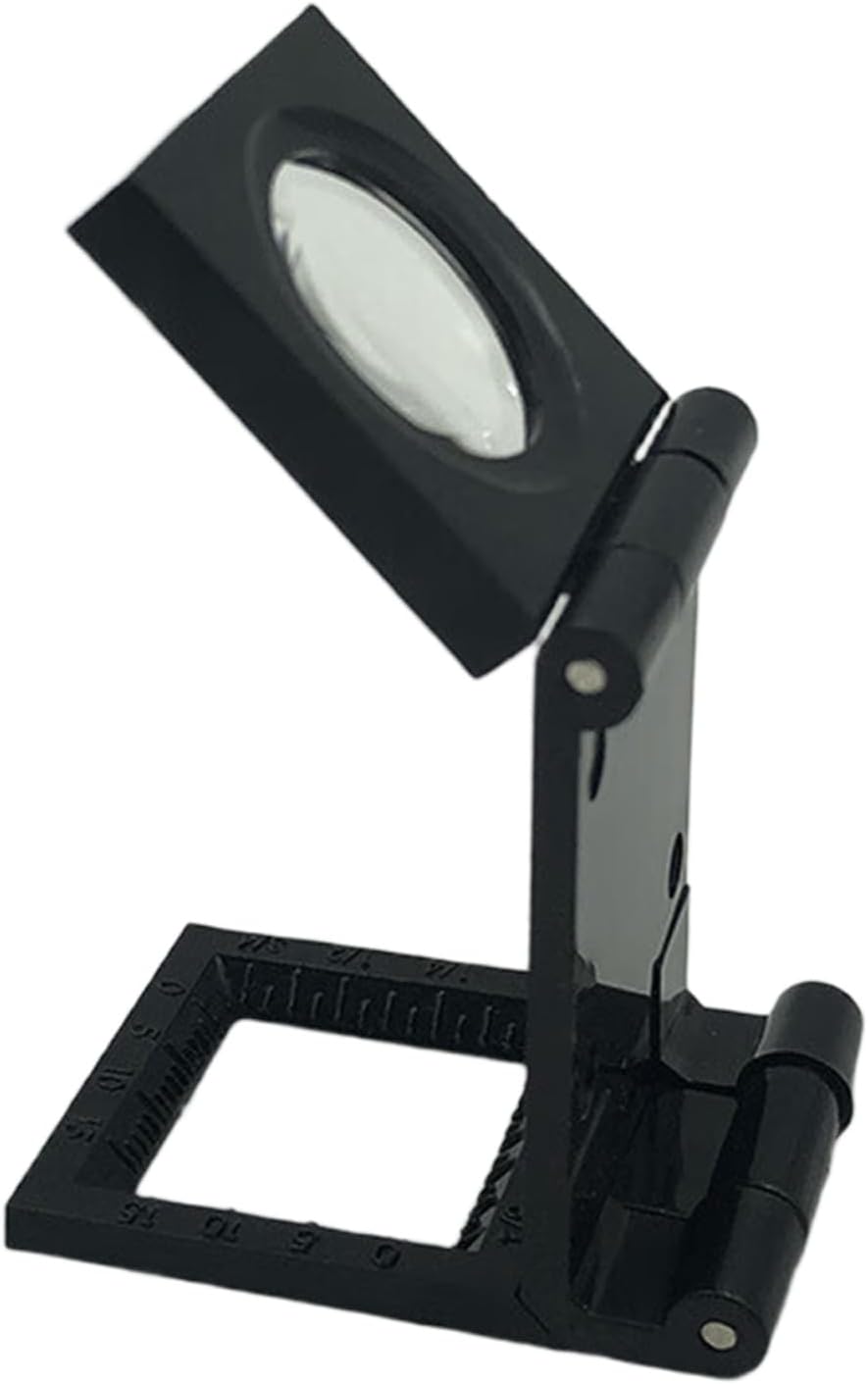 Compacted Foldable Magnifier 44x30x12mm Folded Size 8X Magnification 63mm Focal Length Suitable for Easy Carrying Jewelry Magnifier