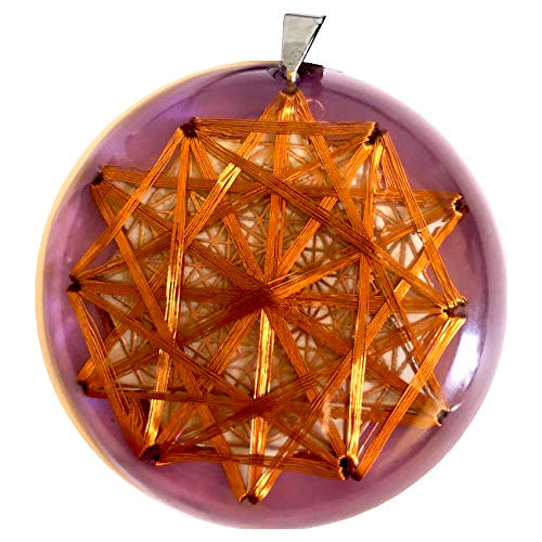 Metayantra Dodecaedro Teseracto Resonador Cuántico (Violeta 6.3 CM)