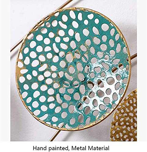 Xzgden Wall Decorations, Metal Lotus Leaf Wall Art，Three-Dimensional Iron Wall Decorated Wall Hanging ，French Style Creative Home Garden Decoration,Vertical Or Horizontal #TOP3