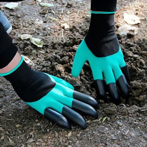 Luva Para Jardinagem Com Garras Cavar Jardim Planta Protetora Par