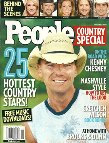 Kenny Chesney * 25 HOTTEST COUNTRY STARS! - November, 2006 People Magazine COUNTRY SPECIAL -  Time Inc
