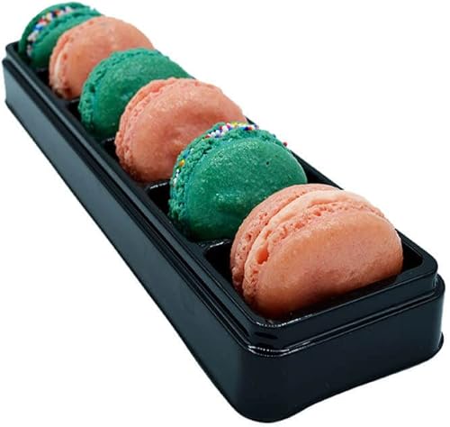 Miniatura 2 de Vend Exchange - Recipientes de plástico transparente para macarrones, se adapta a 6 macarons (paquete de 15)