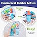 Prextex Multicolor Wind Up Bubble Gun for Kids, 5pk - LED Light Up Bubble Guns, Bubble Blowers, Bubble Gun Blasters - Indoor & Outdoor Fun, Kid Gifts, Toy for Kids, Boys, Girls - No Batteries Needed