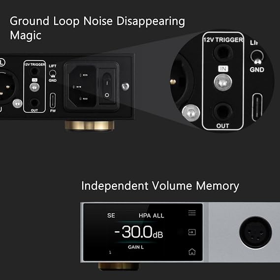 TOPPING A70 Pro Headphone Amp & Preamp 17000mWx2 Power Output, T'ang-ku-la Module, 147dB Dynamic Range, 8 Volume Memories, Precise R2R Volume Control, Low Distortion Output (A70PRO-Silver)