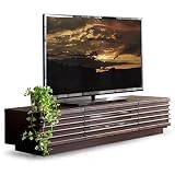 タンスのゲン テレビ台 幅120cm テレビボード アルダー無垢 天然木 マルチ収納 完成品 ブラウン 38700007(106273)