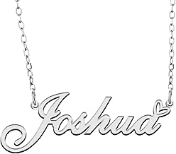 RONKAHSHOW Custom Pendant Name Necklace Customized Personalized with Heart Necklace Best Gift for Women New Year Birthday Mother’s day Christmas wedding Party