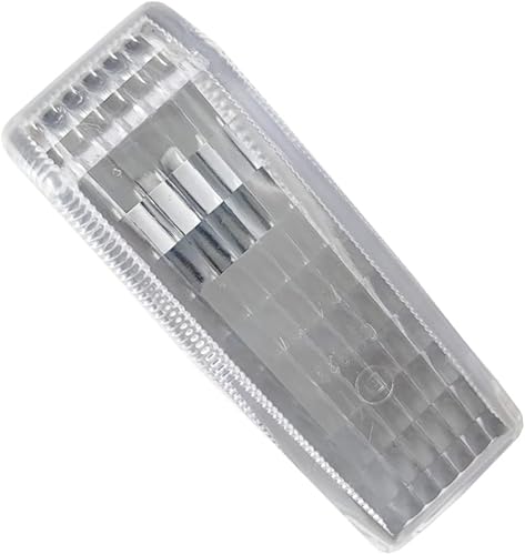 Miniatura 6 de Riloer Cubiertas de luz de señal de giro ABS, carcasa de lámpara de repetidor de luz de señal de marcador lateral sin bombilla, compatible con
