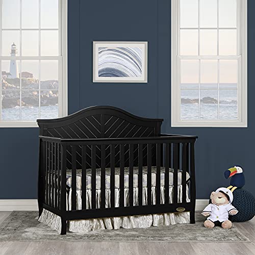 Dream On Me Kaylin 5-In-1 Convertible Crib In Black, Greenguard Gold Certified , 56X31X47 Inch (Pack Of 1) #TOP1