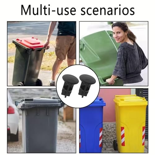 4 Stück Scharnierstifte für Mülltonnendeckel, 43x18mm, Haushalt oder Gewerbe, 100/120/240 Liter Mülltonnen, Kompatibel mit Ot-to/E-S-E