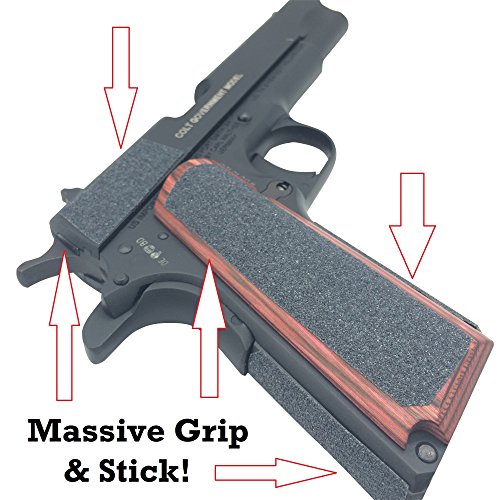 Red Cat Pistol & Gun Grip Tape - Tactical Style Police Military Grade For Guns, Knives, Tools, Phones, Cameras Anything! 7 Pieces - 8.5" X 2" Massive Stick & Sandpaper Feel Non-Slip Tape For Guns #TOP3