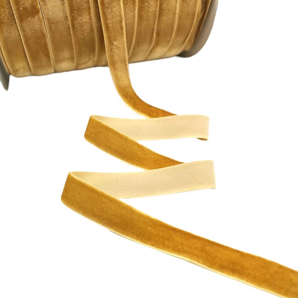 Amazon.com: 50 Yards Gold Velvet Ribbon 3/8 inch,Vintage Ribbon