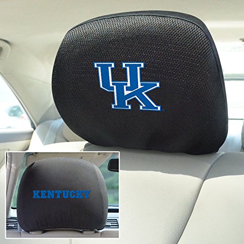 FANMATS 12575 Kentucky Wildcats Embroidered Head Rest Cover Set - 2 Pieces