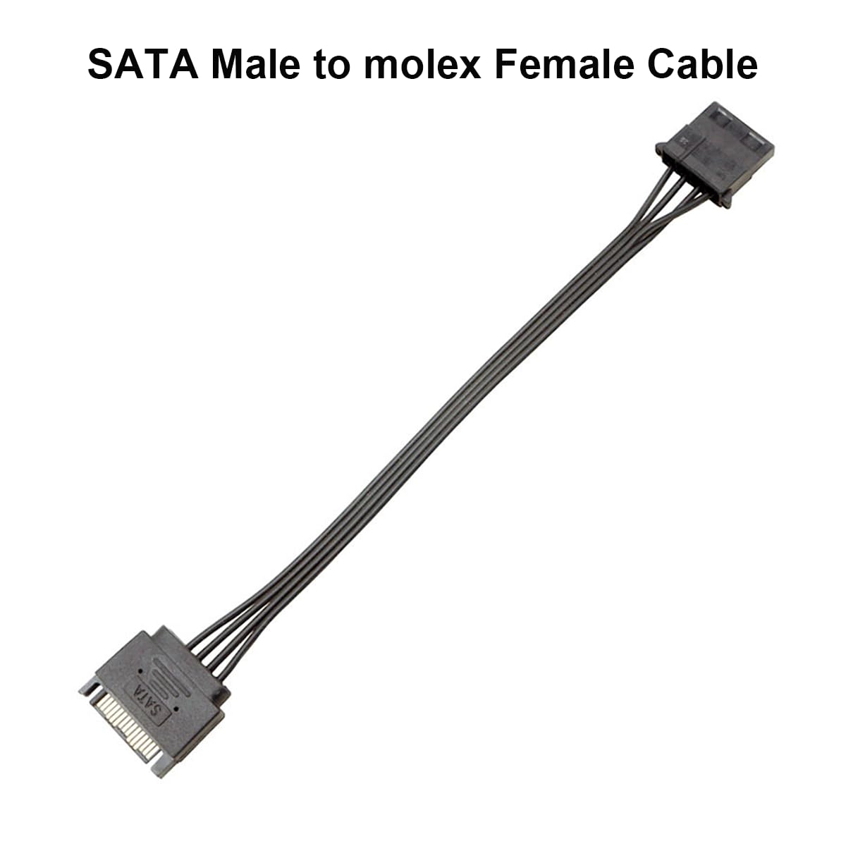 Cavo Di Alimentazione Sata Molxe IDE To Seriale ATA Adattatore Di Alimentazione 4 Pin A 12 Pin Cavo Hard Disk Sata A Esata 6.9 Pollici Cavo SSD