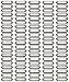 WEICHUAN 100 Pieces 60mm17mm Card Holder Drawer Pull/label holders/Label Frames Card/Label Holder Modern Label Holders -Antique Bronze Tone Metal Art with screws