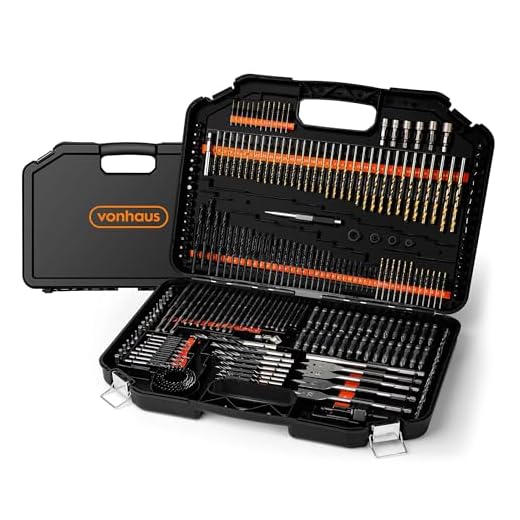 VonHaus 246pc Combination Drill Bit Set