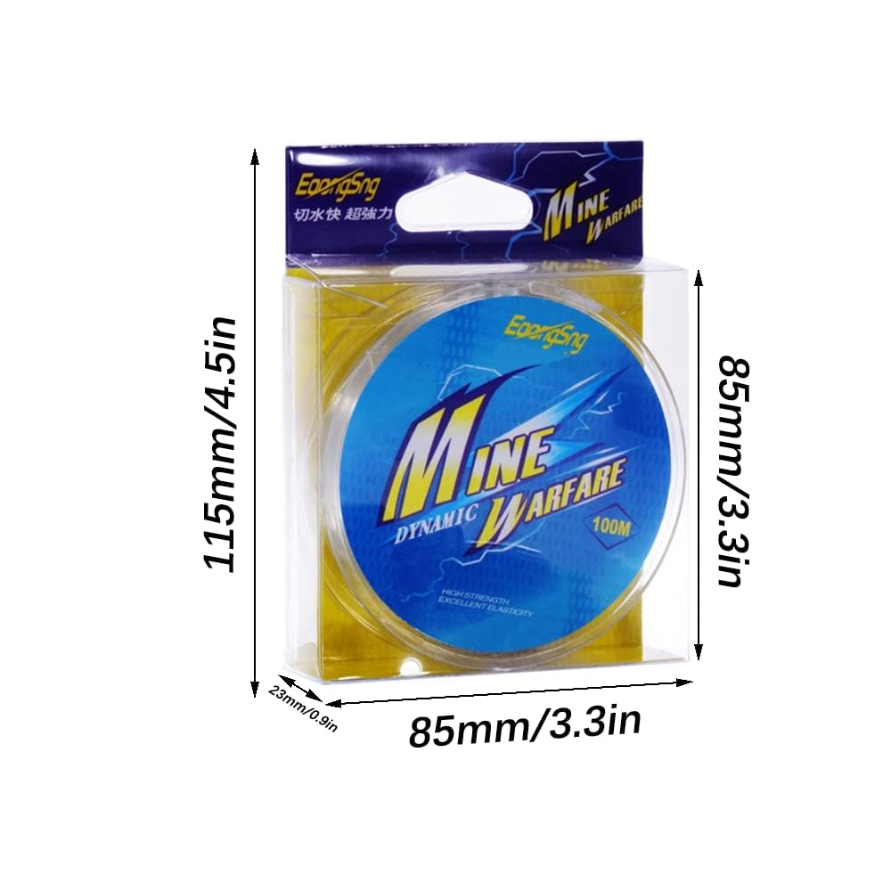 Ligne de Pêche, Lignes de Pêche Monofilament, 0,14 mm / 100 m Transparente Fil de Pêche en Nylon