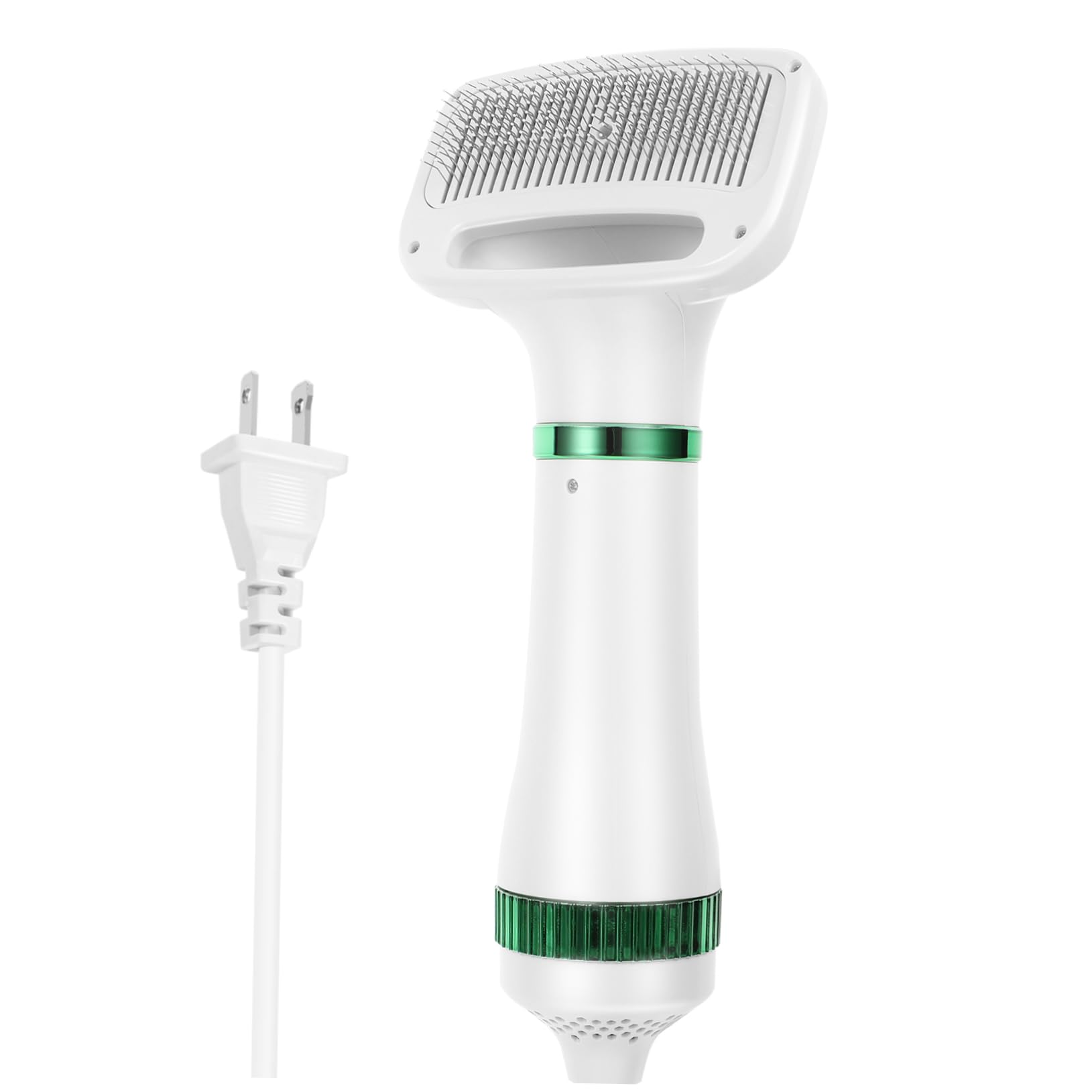 Abaodam Adjustable Temperature Pet Hair Dryer Grooming Comb for Dogs and Cats Quiet Operation Power Cord Bristles Design for Comfortable Grooming