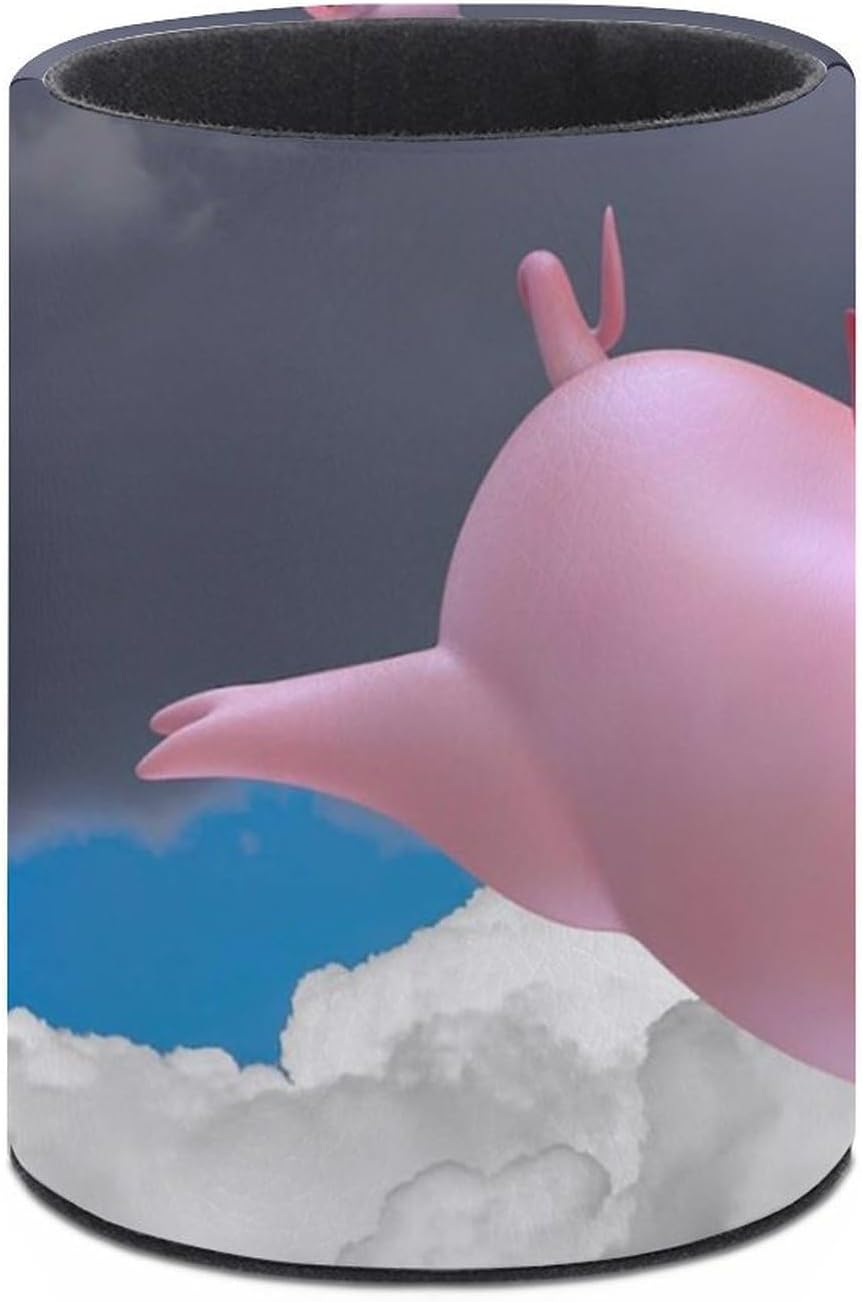 Funny 3D Piggies Pen Holder Office Desk Accessories Cute Makeup Brush Holder Desktop Organizer Storage Case Scandinavian Design Stationery for Home Office Supplies image 3