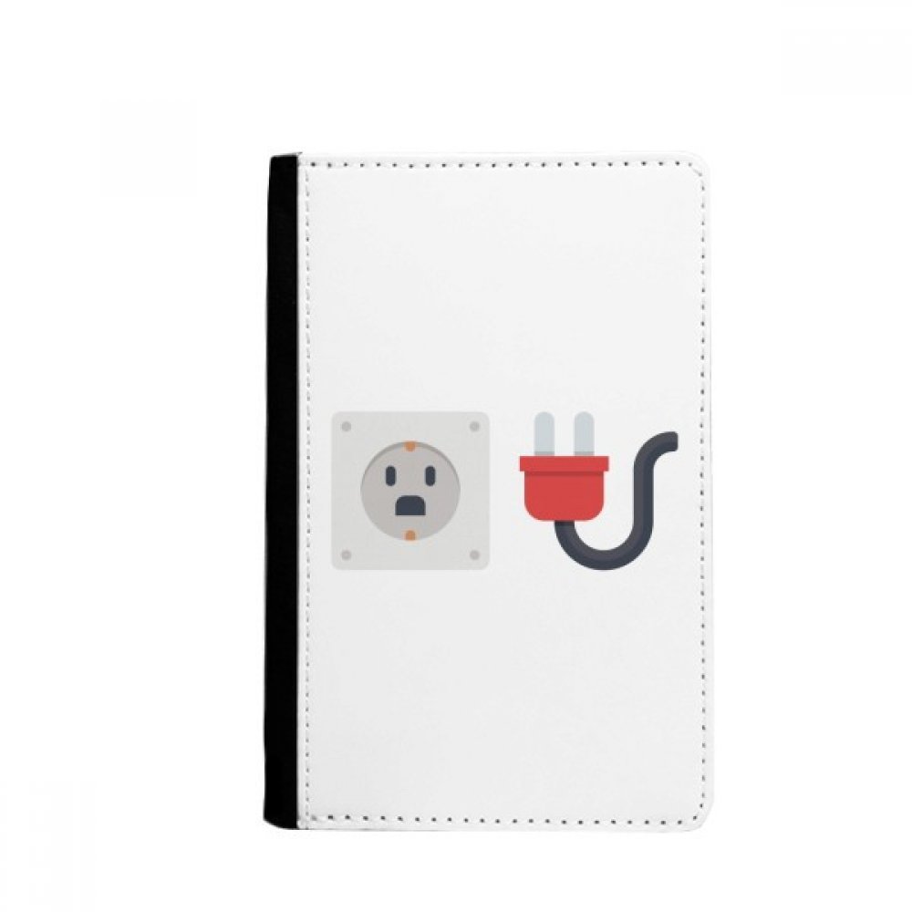 DIYthinker Plug Socket Circuit Diagram Pattern Passport Holder Notecase Burse Wallet Cover Card Purse