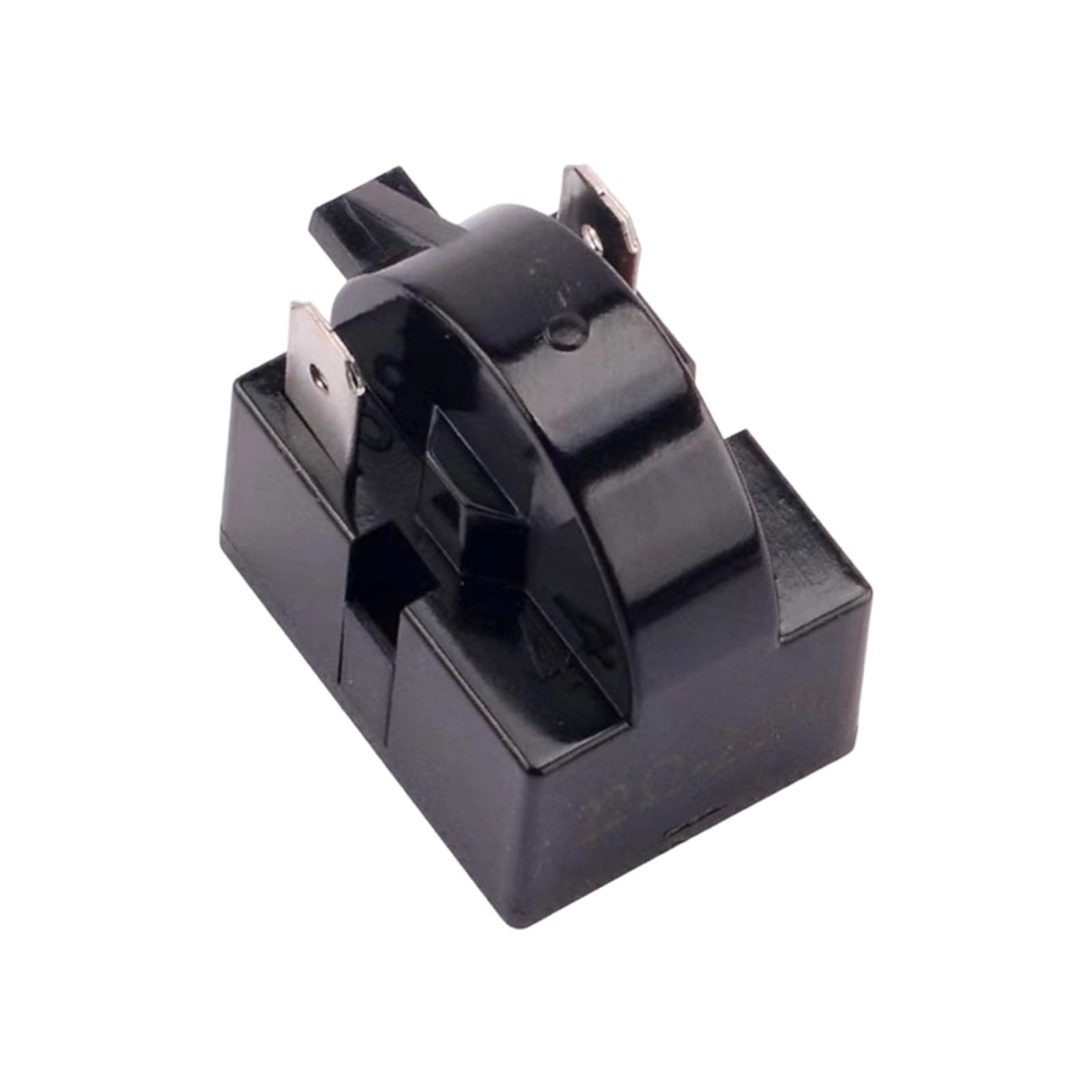 Shntig 2Pin 22Ohm Compressor Starter Component And Overload Guard, Black Replacement Part For Compact Refrigerator And Cooling Unit Service Compressor Starter Component Overload Guard Replacement Compact Refrigerator