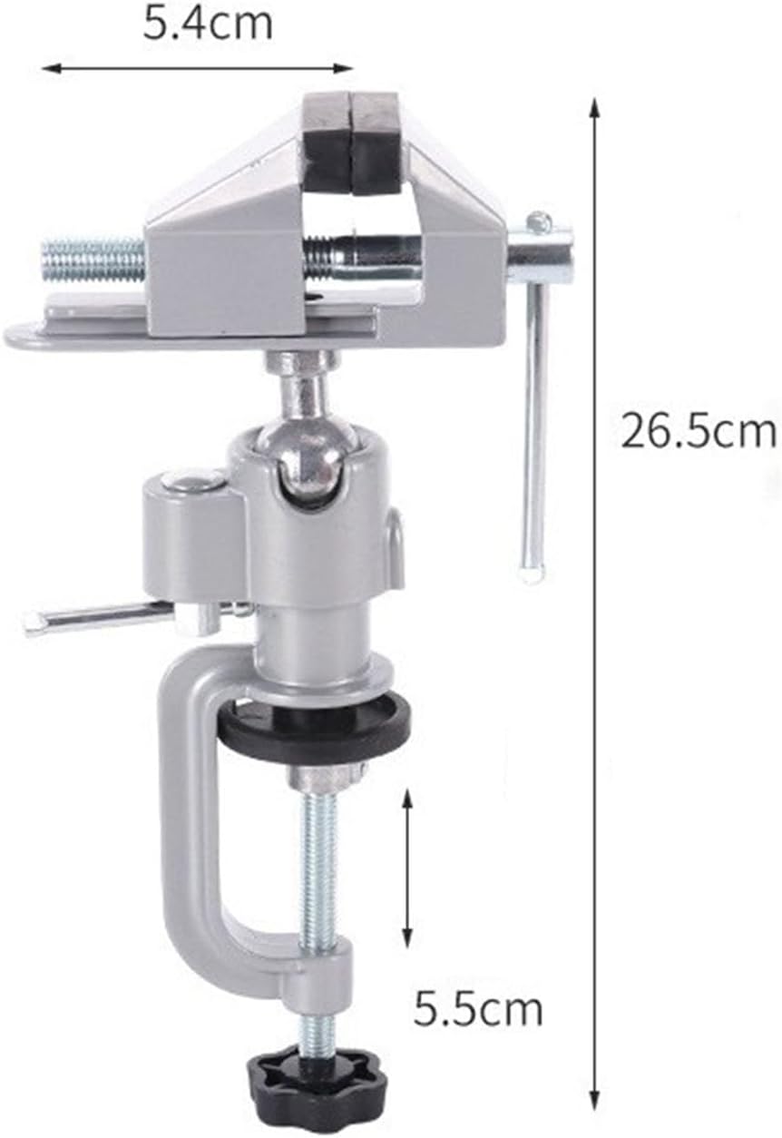 Aluminum Work Clamp Featuring 45 Degree Tilt for Drilling Projects Jewelry Making & Woodworking Vise
