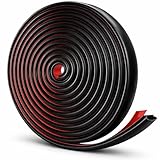 HOGARLAX® 10 m Joint Porte d’Entrée & Joint Fenêtre Autocollant – Profil D 3–6 mm, TPE Caoutchouc Adhésif, Calfeutrage Porte, Isolant Thermique, Isolation Phonique, Bande d’Étanchéité, 2×5 m (Noir)