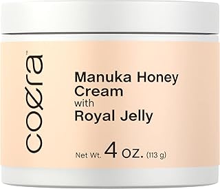 Manuka Honey Cream | with Royal Jelly | 4oz | Hydrating Moisturizer for Face & Skin | Free of Parabens, SLS, & Fragrances...