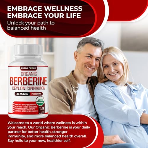 DECENT NATURE Organic Berberine with Ceylon Cinnamon
