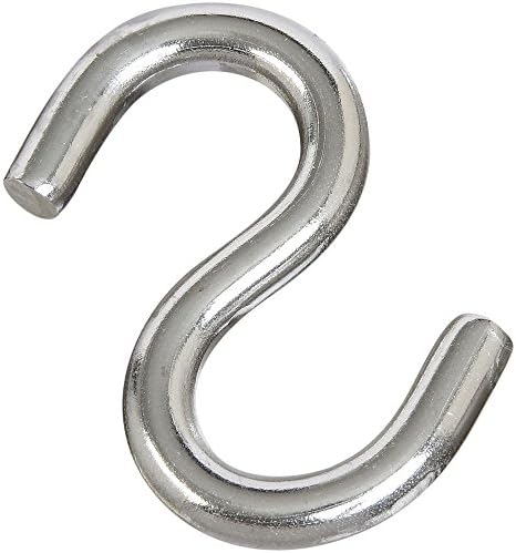 National Hardware N233-551 2078BC Open S Hook in Stainless Steel image 3