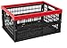 Produktbild Allibert Faltbox, Kunststoff, Noir/Rouge, 47,5 x 35 x 5,6 cm
