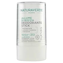 Naturaverde | Pharma – Stick Deodorante, Deodorante Stick, Allume di Rocca Deodorante Stick, Stick Allume di Rocca, per Pelli Sensibili, 100% Naturale, 115g