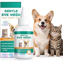 100ml Eye Drops for Dogs, Soothing Eye Drops for Dogs & Cats | Natural Ingredient Formula with Natural Ingredients to Gently Cleanse and Comfort Watery or Itchy Eyes