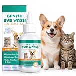 CFXYHNOX 100ml Eye Drops for Dogs, Soothing Eye Drops for Dogs & Cats | Natural Ingredient Formula to Gently Cleanse and Comfort Watery or Itchy Eyes
