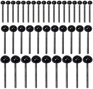 TOAOB 300pcs Mini Black Glass Eyes Kits Craft Eyes 2mm 3mm 4mm for Doll Making Needle Felting Crafts