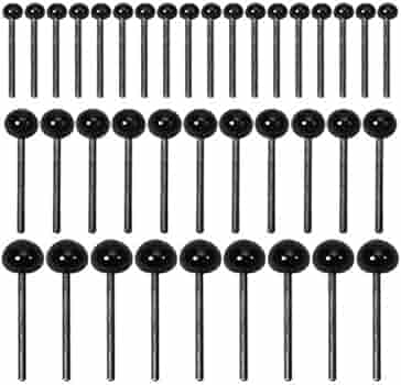Lot De 300 Mini Yeux En Verre - 3 Mm - Yeux De Poupée - Noirs