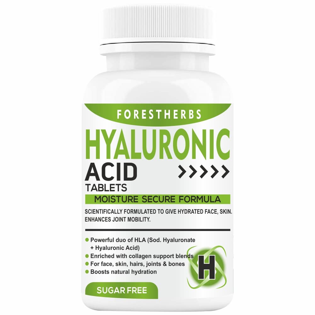 FORESTHERBS Hyaluronic Acid Supplements With Vitamin C, E, D3, Vit B12 Supplement, Glutathione, And Biotin For Skin, Joints, And Collagen Builder Support – 60 Tablets (B0BCG4PX76) Amazon Price History, Amazon Price Tracker