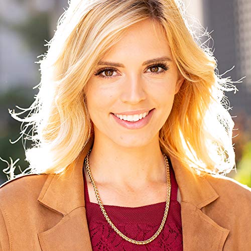 LIFETIME JEWELRY Weave Chain Necklace for Women and Men 24k Real Gold Plated2