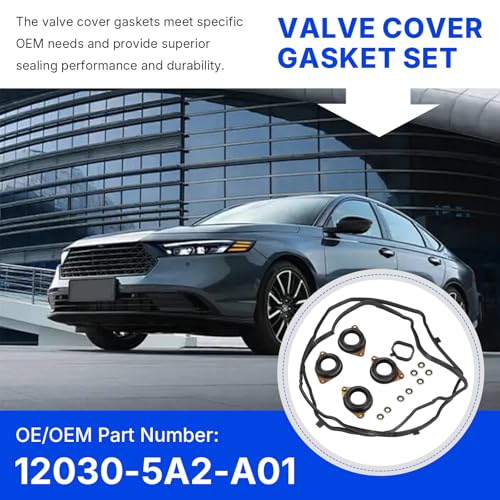 Image of 12030-5A2-A01 120305A2A01 Valve Cover Gasket Set for 2013-2017 Honda Accord K24 EX EXL 2.4L