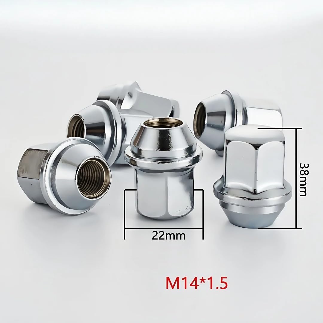 Nakrętki do Kół dla Jeepa, dla Buicka, dla Dodge'a, 1 szt. nakrętek kół M14x1,5, sześciokątnych, 22 mm, grubość 39 mm