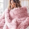 Bedsure GentleSoft Fluffy Pink Throw Blanket, Pink Decor Cozy Gifts for Teenage Girls, Soft Fuzzy Plush Thick Warm Furry Sherpa Fleece Faux Fur Throw Blanket for Couch, Cute Stuff for Women, 50x60 #2