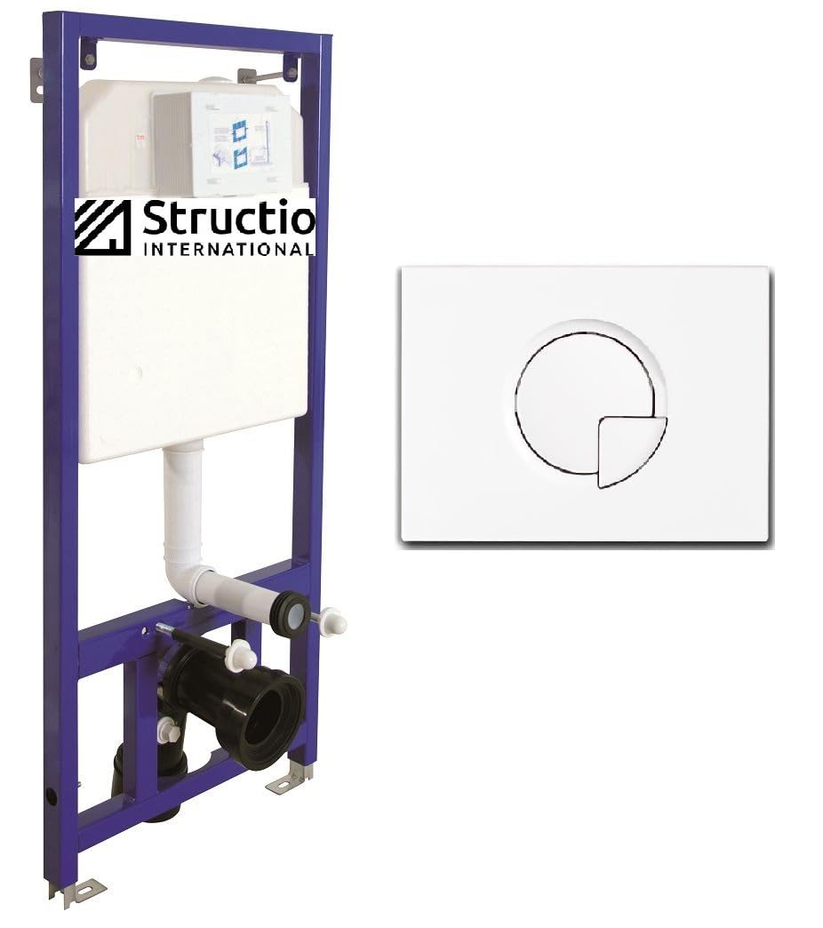 Cassetta Bagno Wc Incasso Cassetta Di Risciacquo A Incasso 7 Lt Per Wc A Pavimento | Fusion Set Sanitari Bagno Completo A Terra